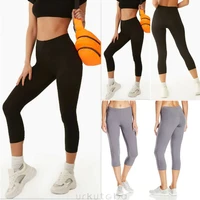 goocheer women leggings fitness sports 34 length trousers athletic pants workout stretch capris pants trousers mujer leggin