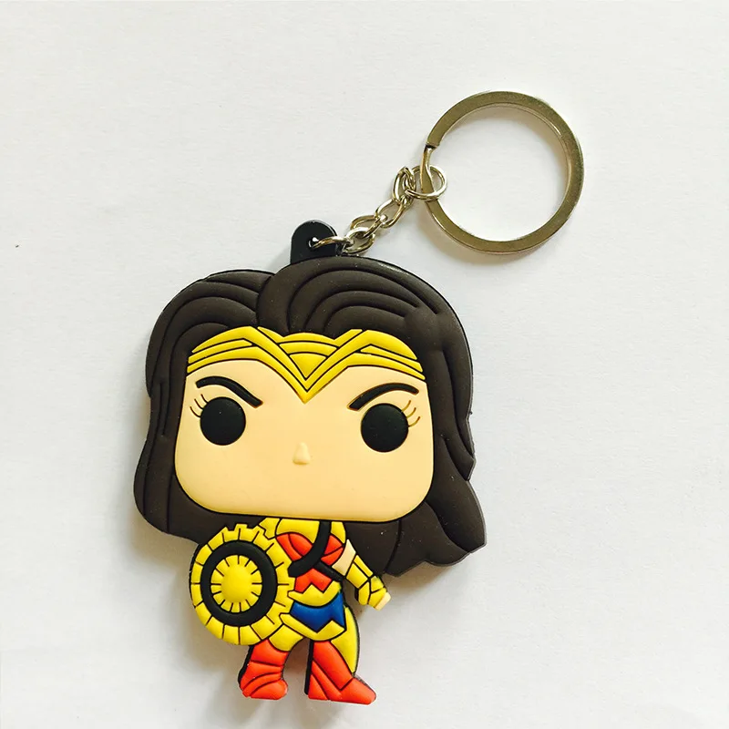 HP Добби Гермиона Рон DC чудо женщина Железный человек Тони Старк брелок Наруто Dragon