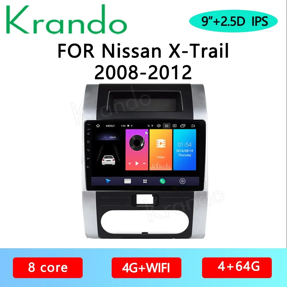 Krando Android 10 0 9 &quotIPS полный сенсорный автомобильный мультимедийный радио для Nissan X