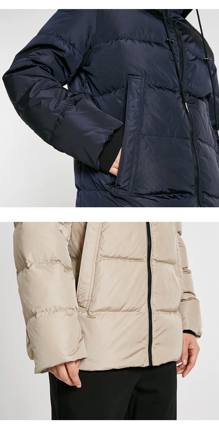 JackJones мужской модный Повседневный пуховик с капюшоном короткая парка пальто мужская одежда 218412509