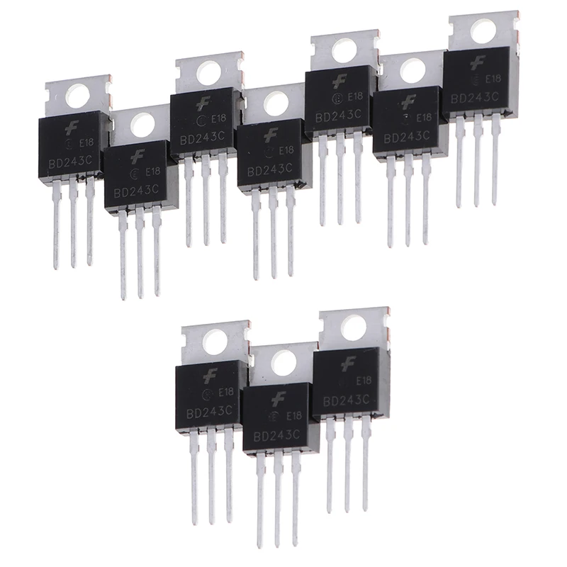 10 шт. BD243C TO220 BD243 100V 6A TO-220 биполярные транзисторы NPN Общего назначения новые