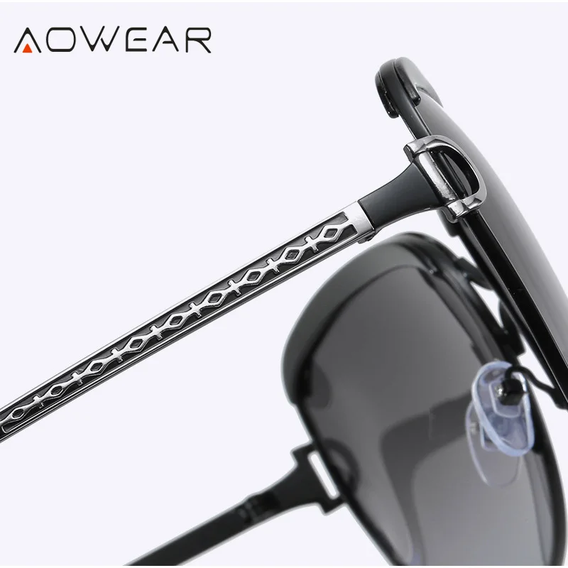 Очки солнцезащитные AOWEAR женские винтажные большие Поляризационные солнечные