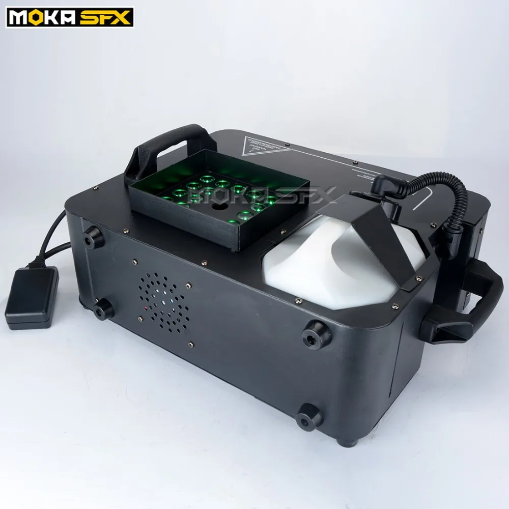 2 шт./партия 1500 Вт dmx сценическая дымовая машина светодиодный DMX512 вверх распылитель туман машина светодиодный rgb красочный эффект для внутреннего dj клуба Вечерние