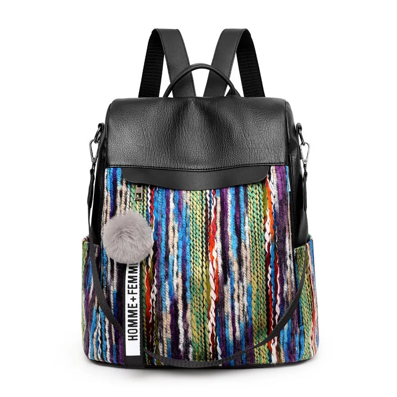 PU рюкзак с защитой от кражи женский водонепроницаемый износостойкий Открытый