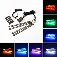 led car decoration light interior ambient lamp with usb wireless remote music control atmosphere light rgb led strip light