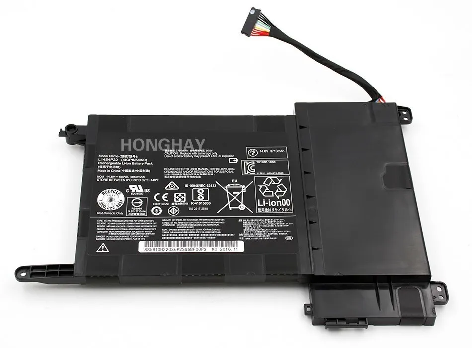 HONGHAY L14S4P22 ноутбук аккумулятор для Lenovo IdeaPad Y700 Y700-17iSK Y700-15ISK 5B10H22084 L14M4P23 14,8 в 60wh 4050 мАч