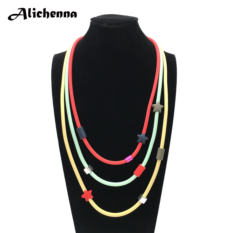 Очаровательное ожерелье из кожаной веревки для женщин ручной работы чокер с