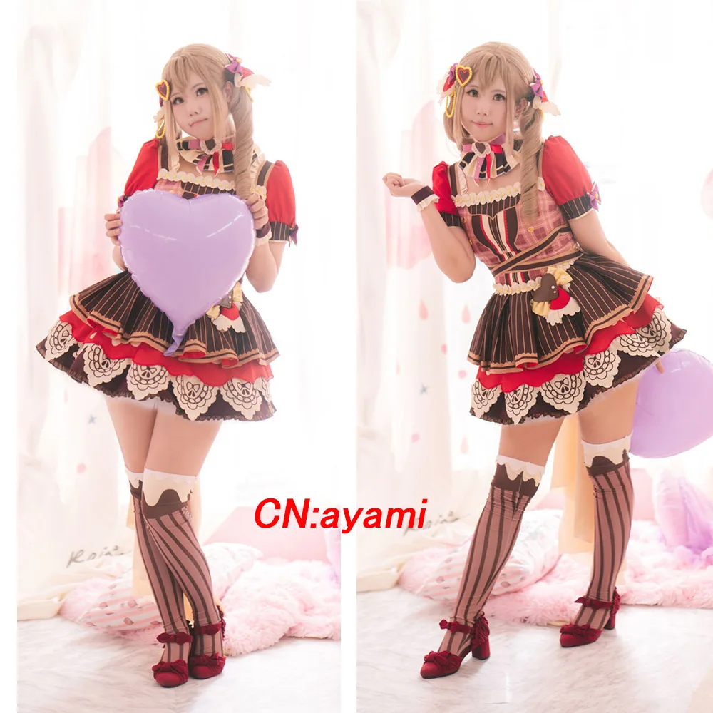 Костюм для косплея аниме взгляд! Ichigaya Arisa Dustabata платья на День Св. Валентина