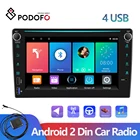 Автомагнитола Podofo, 2DIN, Android, стереоплеер, 8 дюймов, GPS, Bluetooth, сабвуфер, универсальный, для Volkswagen, Nissan, Toyota