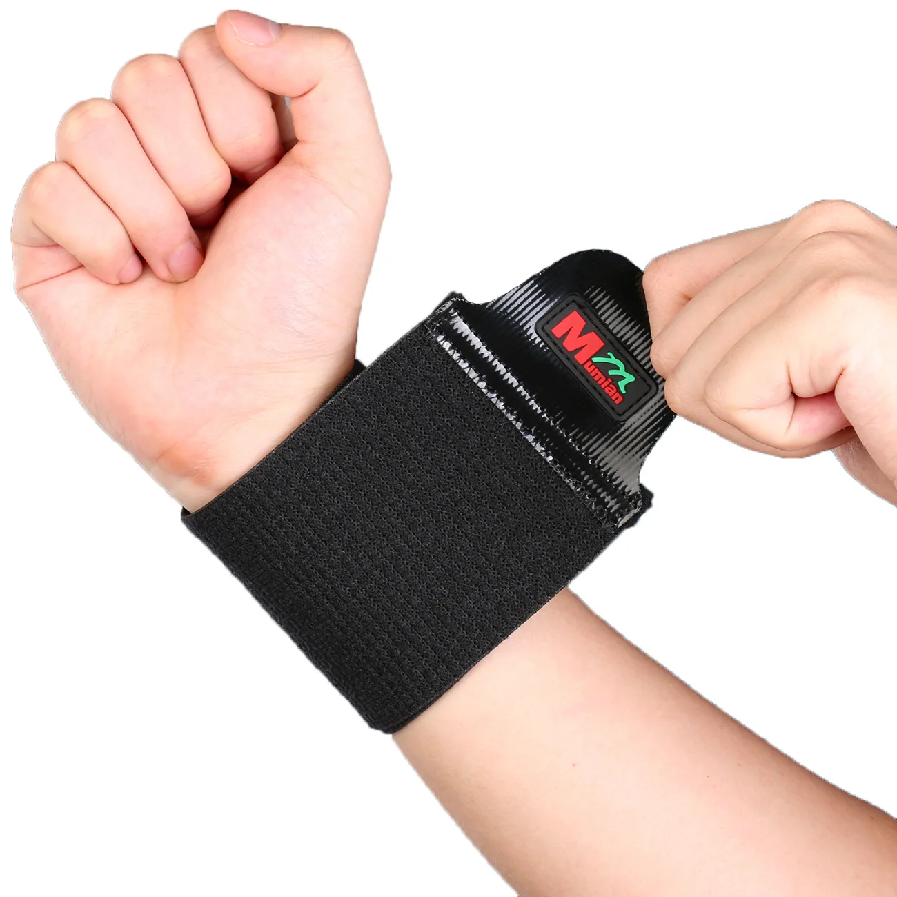 

Silicone Pressure Massage Non-Slip Bandage Athletic Wristguards C03 Black One Pack