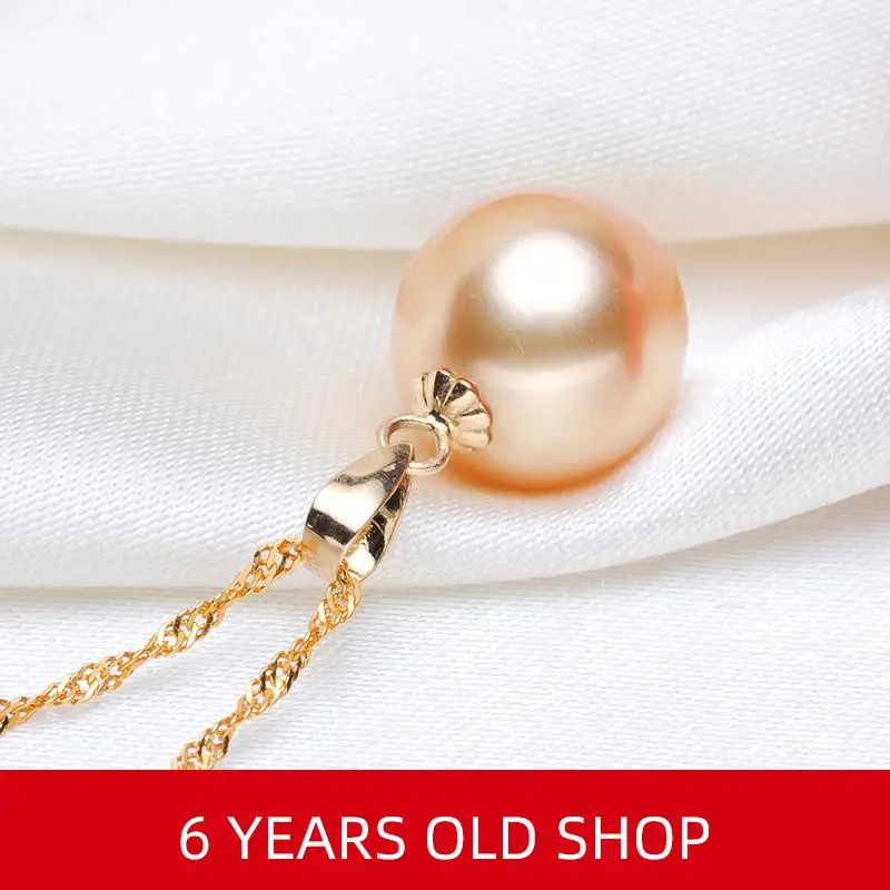 NYMPH Fine jewelry AU750 натуральный Саутси жемчуг кулон роскошный 18K золотые аксессуары и