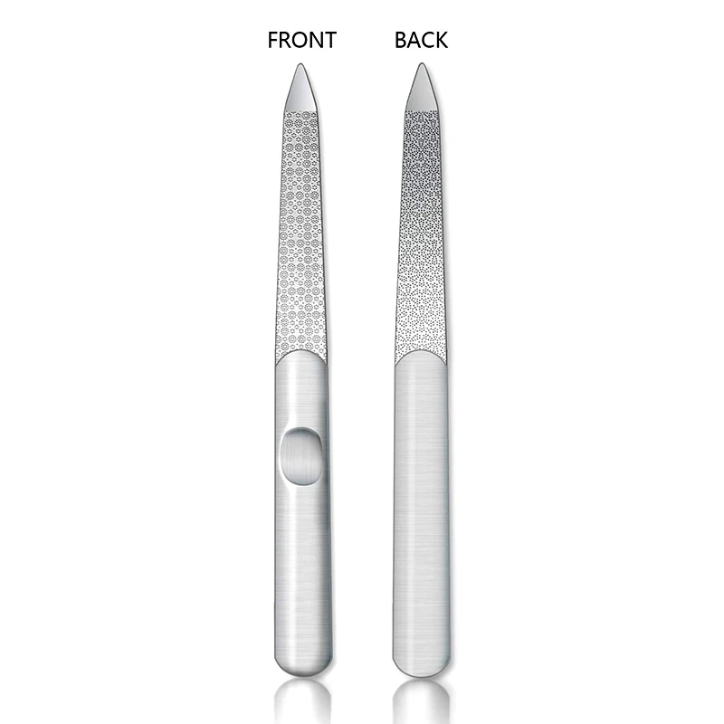 1 шт. профессиональная пилка для ногтей из нержавеющей стали буфер металлический