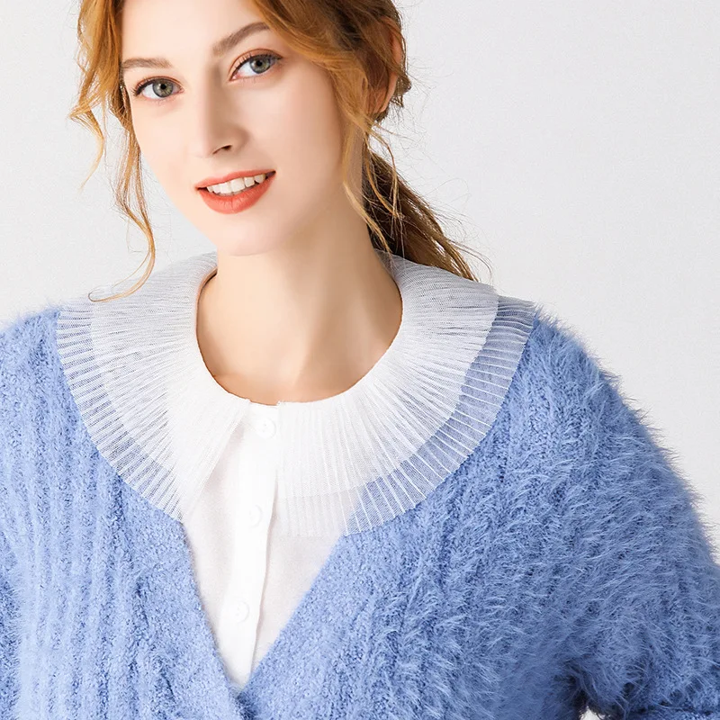 

Sweater Decorative Collar Fake Versatile Shirt Autumn Winter