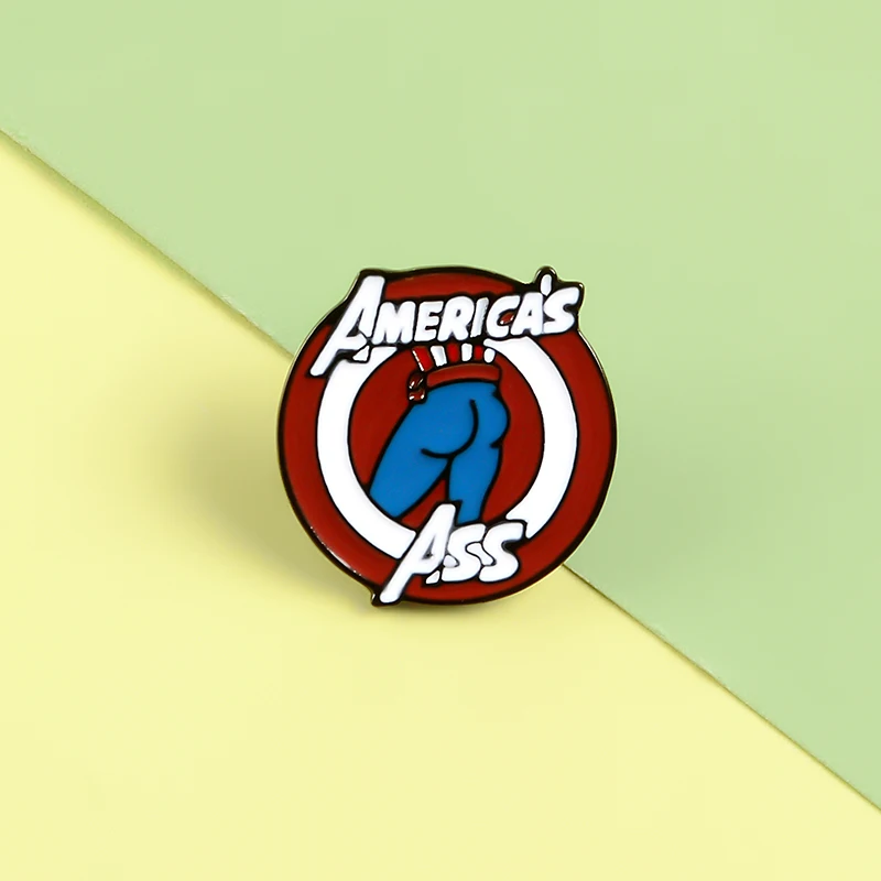 Круглая брошь-значок с изображением супергероя американского попа брошь на