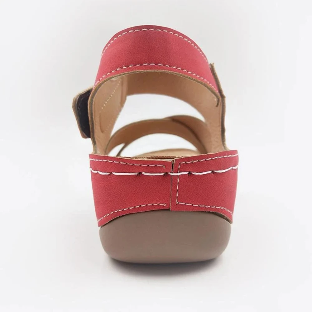 

Women Open Toe PU Leather Walking Shoes Sandals Summer Beach Daily Casual Shoes NYZ Shop