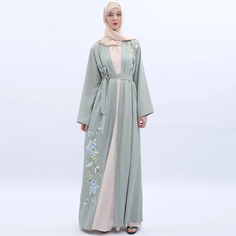 2019 открытая абайя марокканский кафтан женское кимоно Турецкая Бангладеш