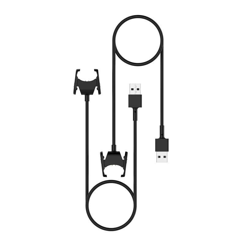 1pc 55C/100CM USB Charging Cable For Fitbit Charge 4 Smart watch Charger Cord Clip Replacement Dock Charge4 | Электроника