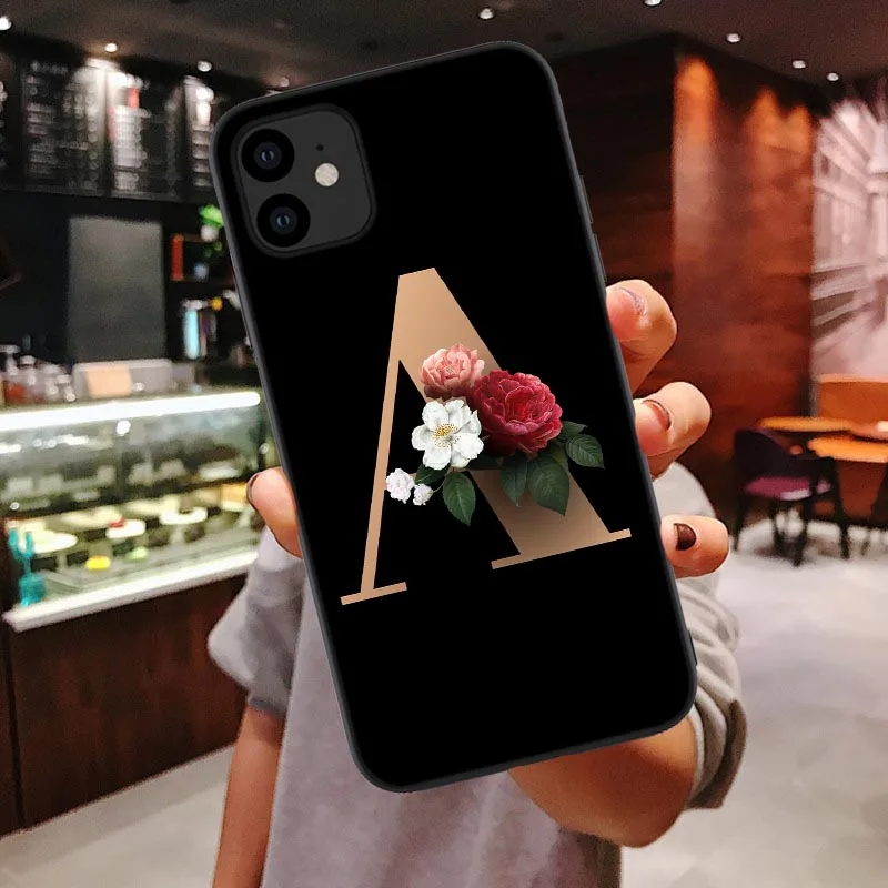 Чехол для мобильного телефона Huawei Ascend Mate 8 9 Honor Lite 10 Pro Заказной черный с цветочным