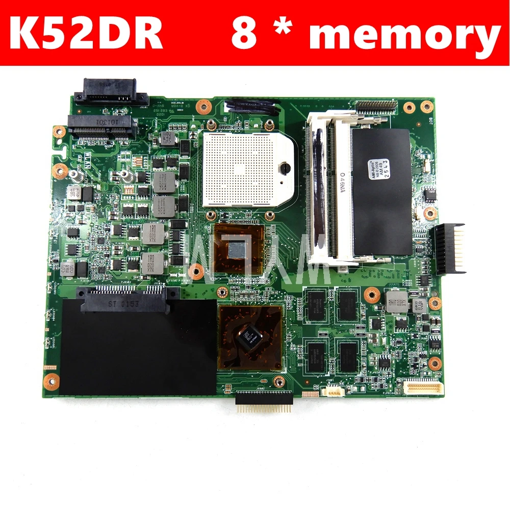 Материнская плата памяти K52DR 1 ГБ ОЗУ 8 * REV2.0 для ASUS K52DY A52D K52DE K52D X52D материнская