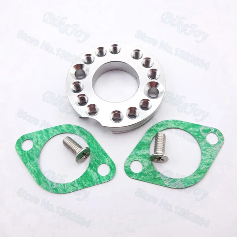 Серебристый адаптер для спиннера 26 мм регулятор карбюратора впускной коллектор