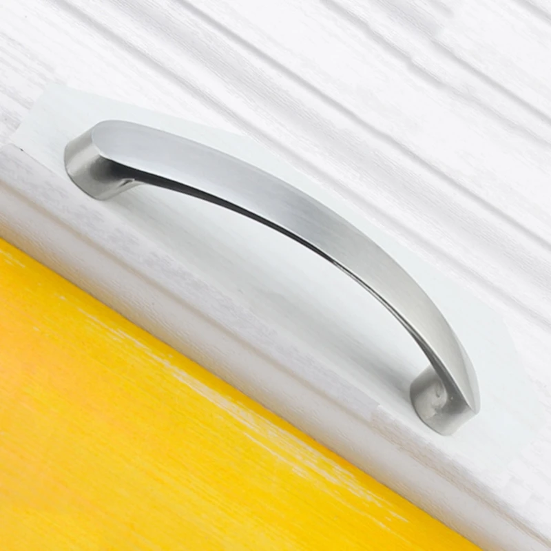 

Modern Wardrobe Handle Stainless Steel Die Casting Door Knob Cabinet Pulls Home Drawer Door Pulls Simple Design