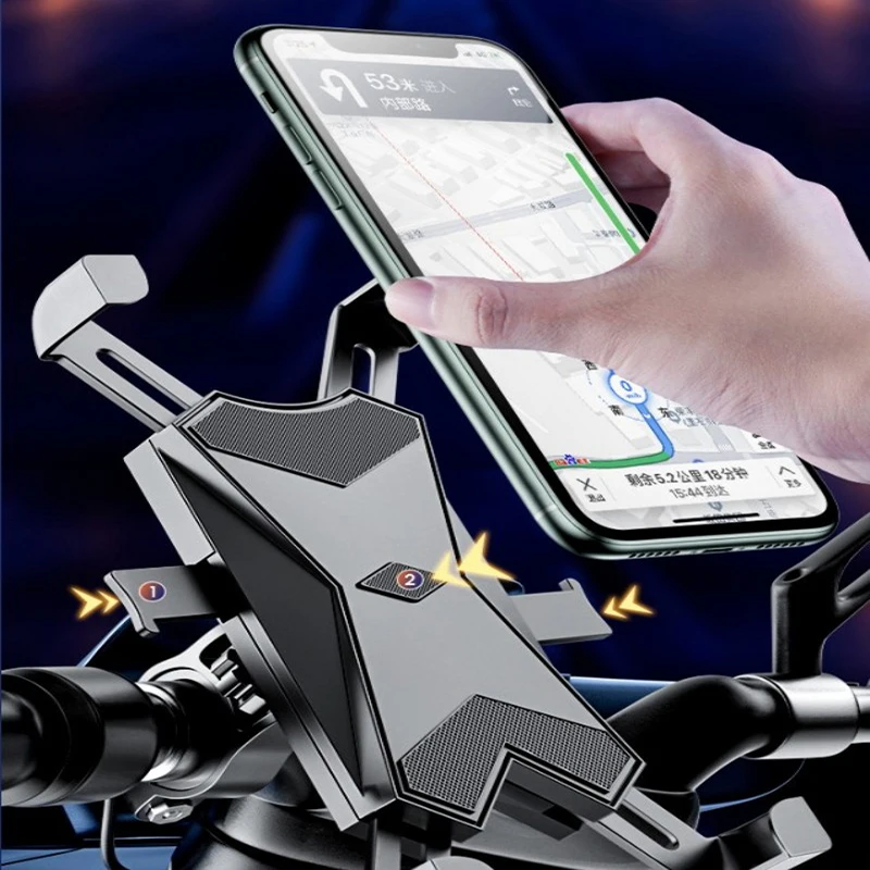 

Bicycle Mobile Phone Holder Motorcycle Mobile Phone Holder 360 Degree Rotatable Bicycle Handlebar Rack Bicycle Accessories