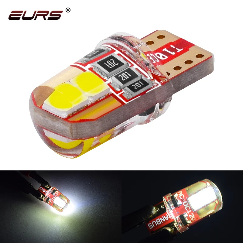 

EURS 1 шт. T10 DC12V 168 W5W светодиодный габаритный светильник Canbus 194 6000k Светодиодные номерные знаки светильник автомобильная лампа для чтения Ошибо...