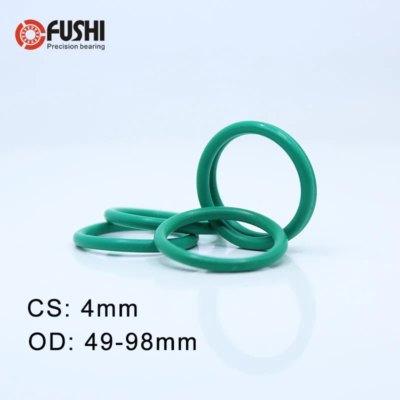 Резиновое уплотнительное кольцо CS4mm FKM OD 49/50/52/53/55/58/60/62/65/68/70/72/75*4 мм 20 шт. фторовая