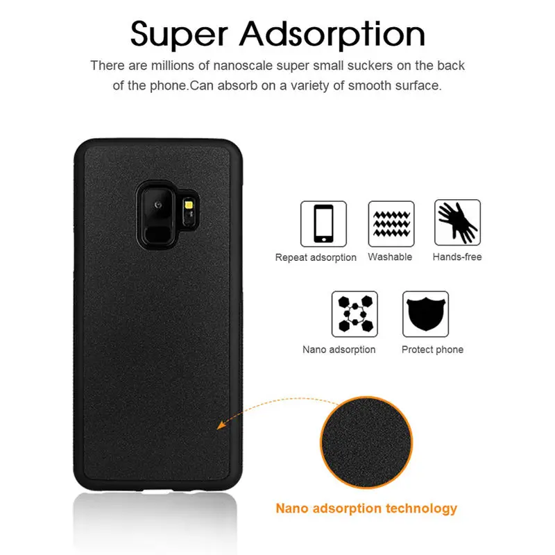 Крутой антигравитационный чехол для телефона Galaxy S8 адсорбирующий чехол-накладка