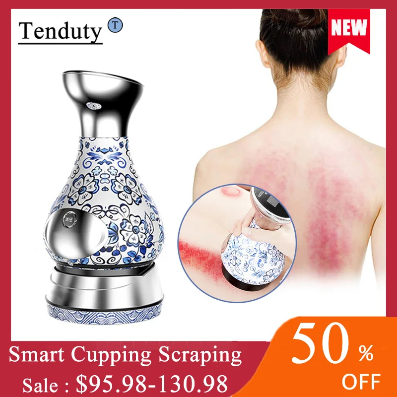 

Cupping Massager Vacuum Sucker Blue and White Porcelain Scraping Cellulite Cellulite Magnet Therapy Scrape Fat Burner Slimming