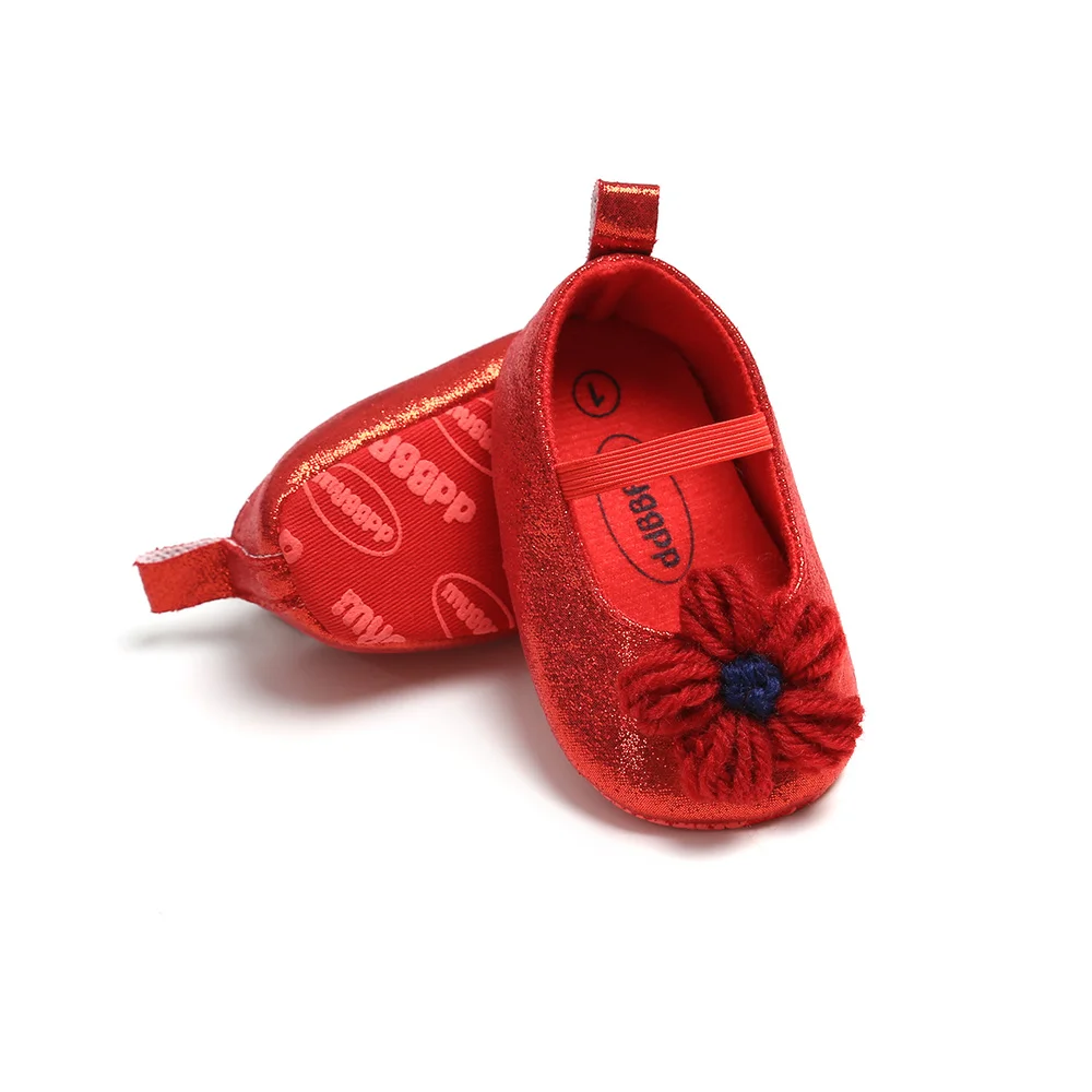 Обувь для новорожденных Блестящие вечерние туфли принцессы из искусственной