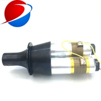 Double-head welding transducer 4200W15khz high power ultrasonic welding transducer with booster
