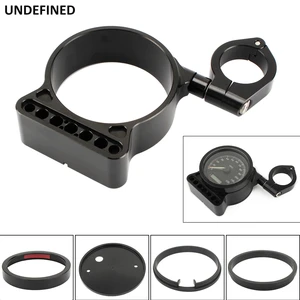 Black Side Mount Speedometer Bracket Case 39mm Relocator Clamps For Harley Sportster 883 1200 XL 1993-2015 Dyna Super Glide 2005