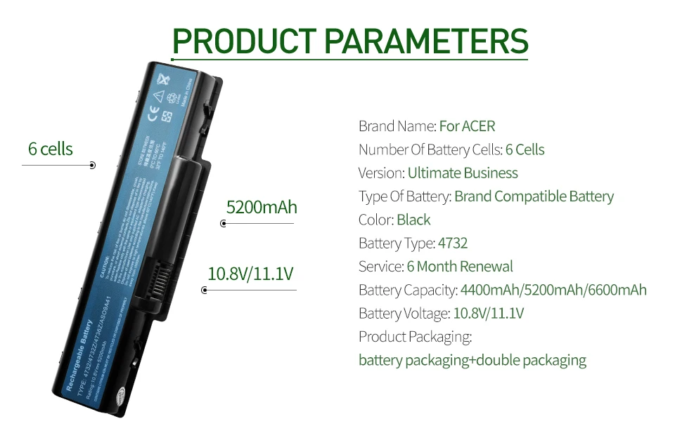 Golooloo 6 ячеек Аккумулятор для ноутбука acer AK.006BT. 025 AS09A31 AS09A36 AS09A41 AS09A51 AS09A56 AS09A61 AS09A70 AS09A71