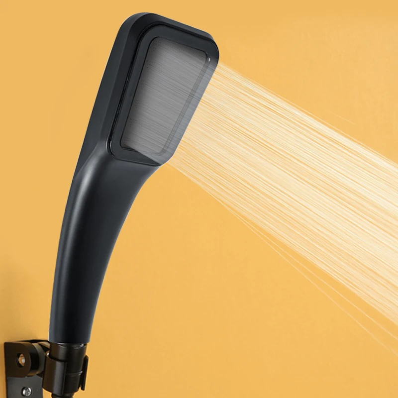 Роскошная насадка для душа высокого давления с 300 отверстиями матовая черная