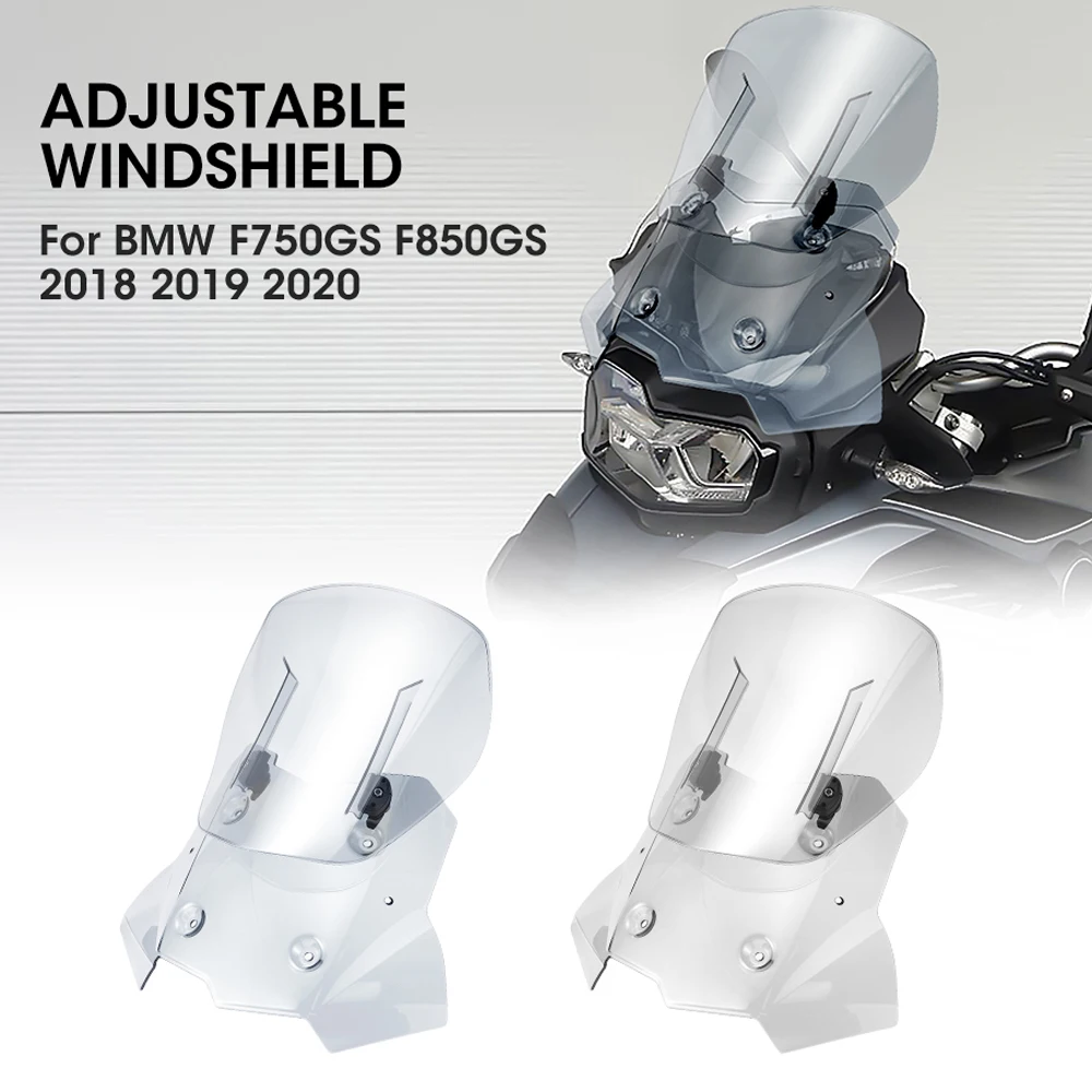 

Motorcycle Adjustable Windshield for BMW F750GS F850GS Windscreen Wind Deflectors Screen Visor Protector F 750 GS F 850 GS 2020