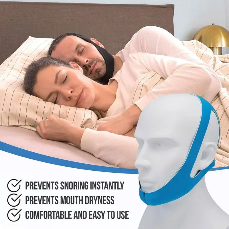 

Anti Snoring Chin Strap Neoprene Snore Stop band Anti Belt Jaw Snore Support K2C8
