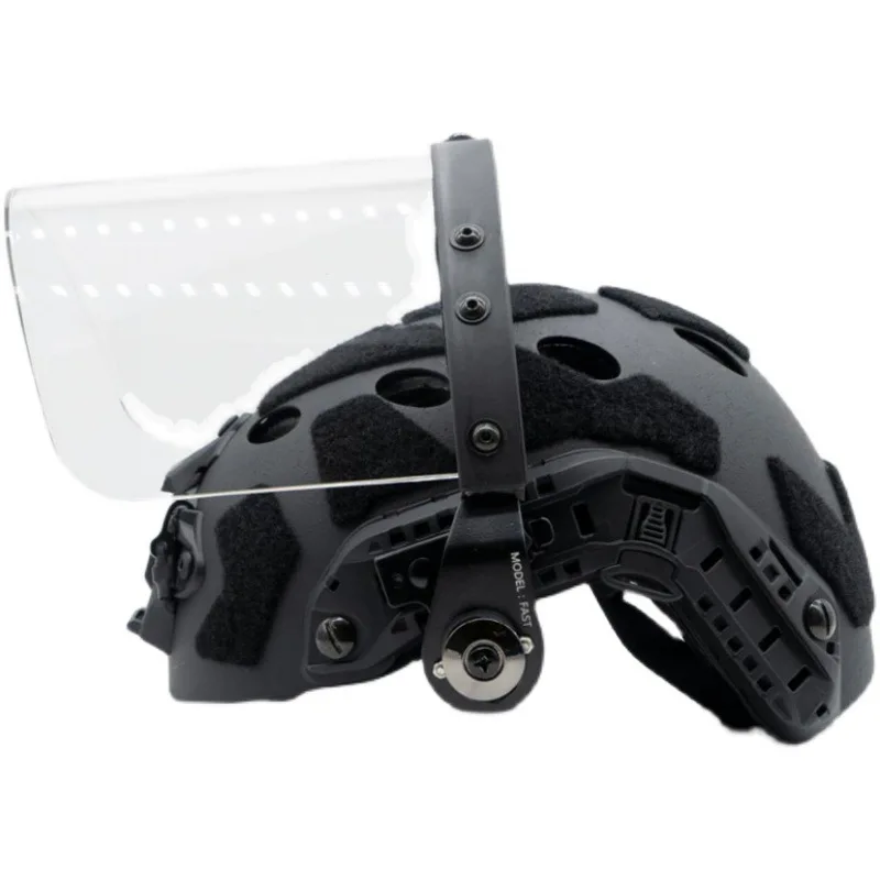 

Fast Tactical Helmet Anti-Riot Mask Mich Anti-Riot Transparent Windproof Lens Water Bomb CS Anti-BB Bullet