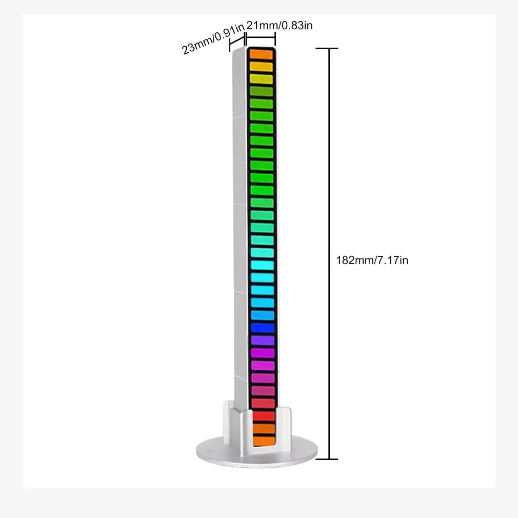 

Car LED Voice-Activated Pickup Rhythm Light 32 LED RGB Colorful Car Sound Control Ambient Light For Car Home Decoration Lamp
