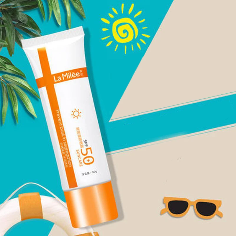 Солнцезащитный крем LAIKOU для лица отбеливающий солнцезащитный SPF 50 +