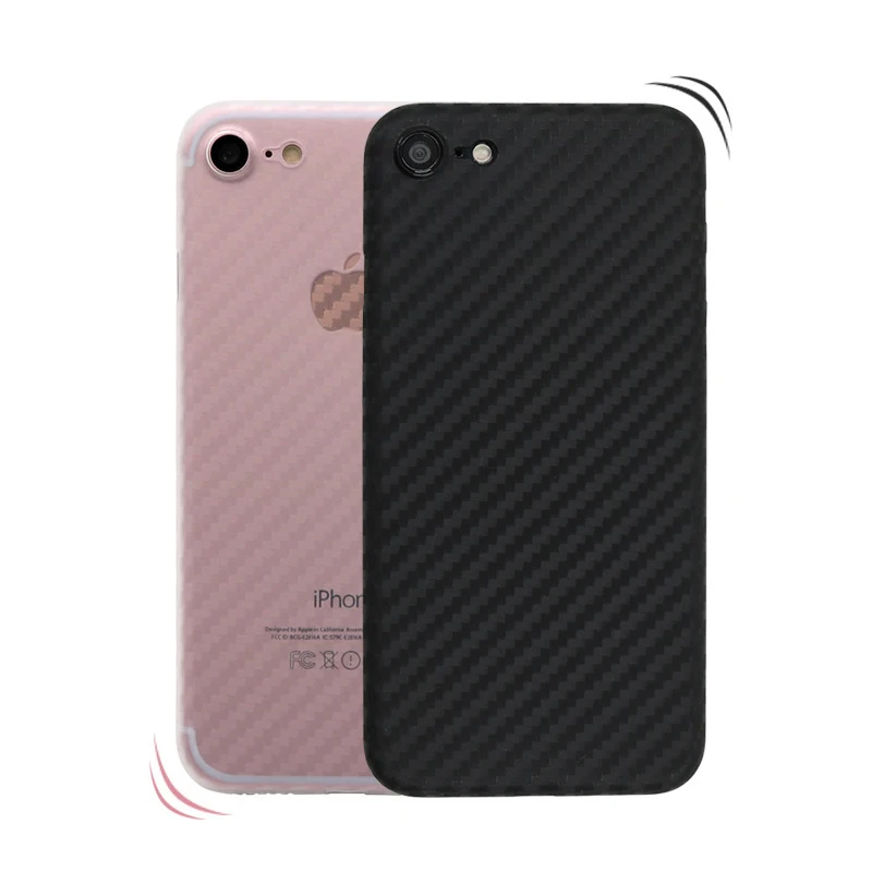 

1000pcs Carbon Fiber Grain Light PP Protective Cover For IPhone SE 2020 6 6s 7 8 Plus 6plus 7plus Ultra-thin Frosted Phone Cases