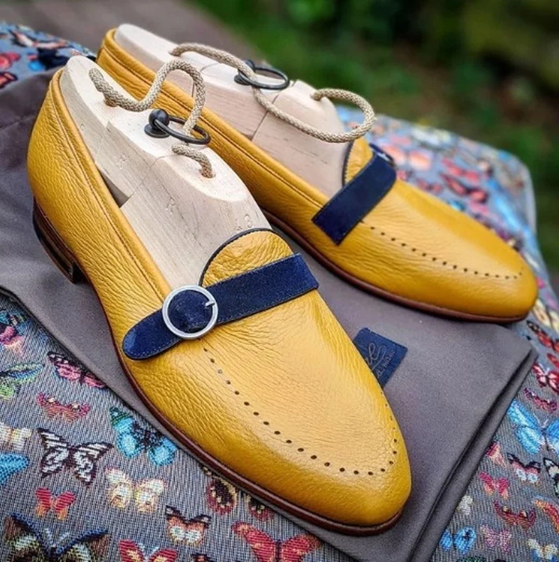 

Mens Shoes High Quality Pu Leather New Fashion Stylish Design Monk Strap Shoe Casual Formal Loafer Zapatos De Hombre ZQ0386