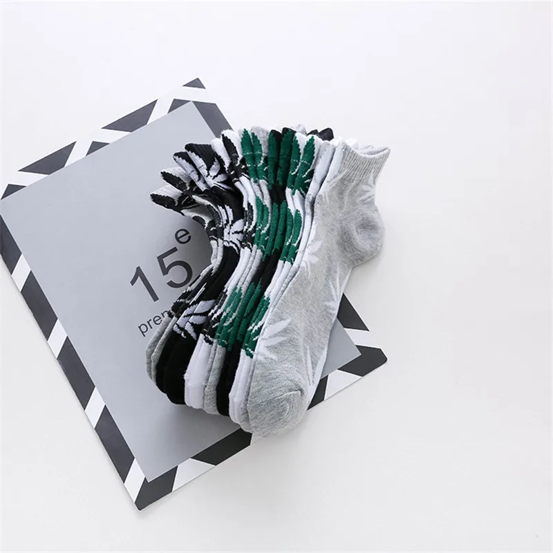 Мужские носки Новые кленовые с листьями в трубке хлопок скейтборд пеньковые