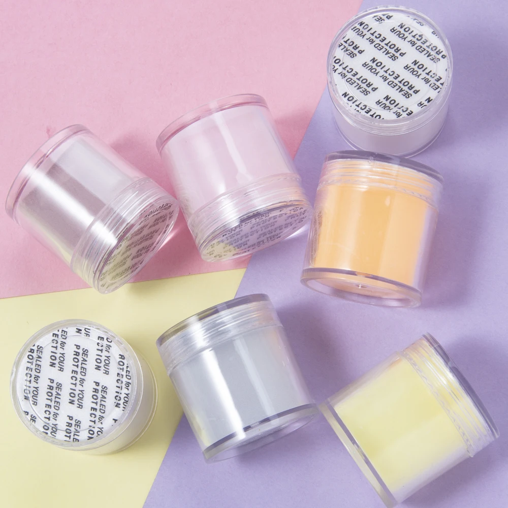 Набор акрилового порошка для ногтей LOVCARRIE 1 банка блестящий розовый прозрачный