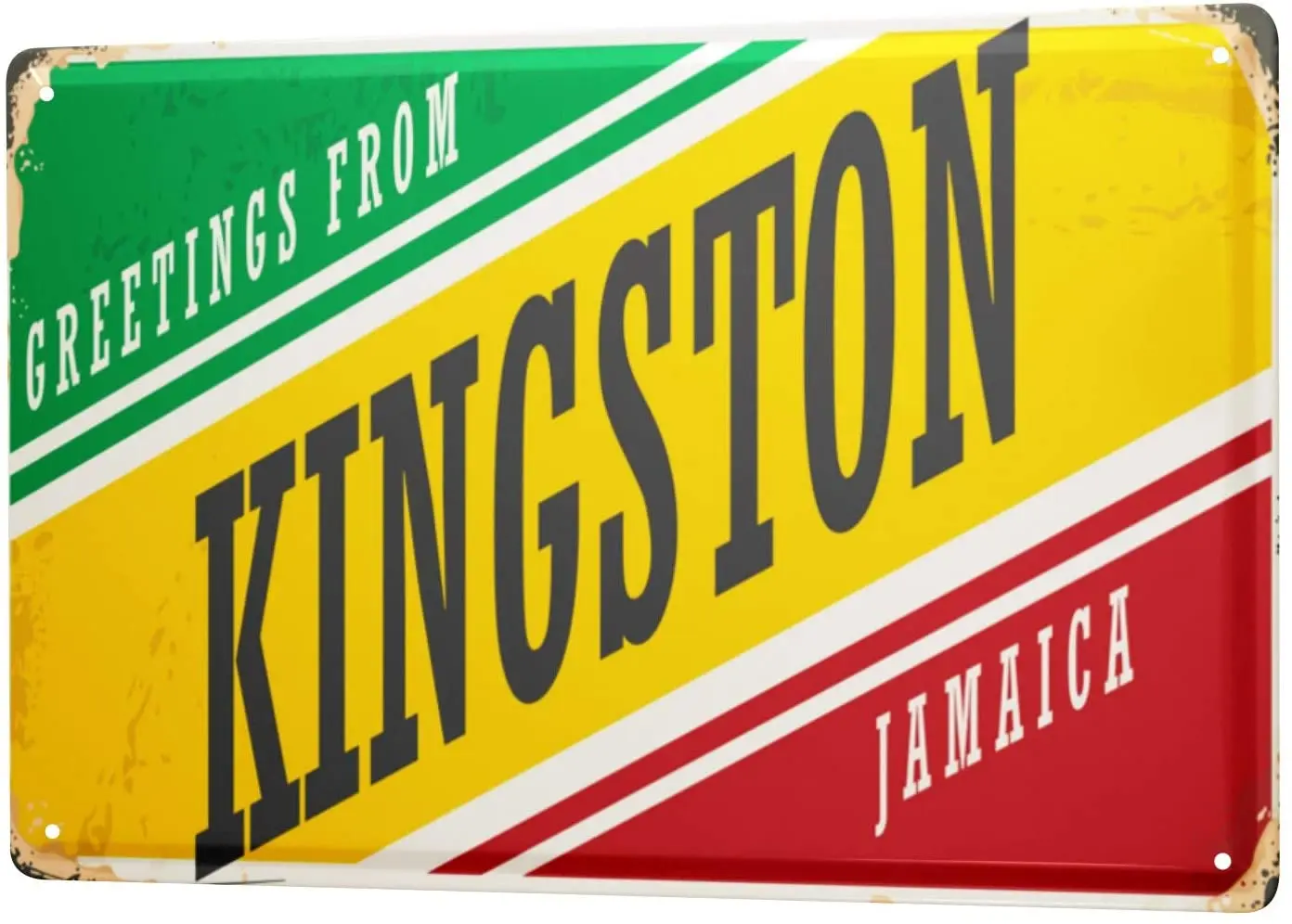 

С 2004 года, оловянный знак, город страсть, Kingston Jamaica
