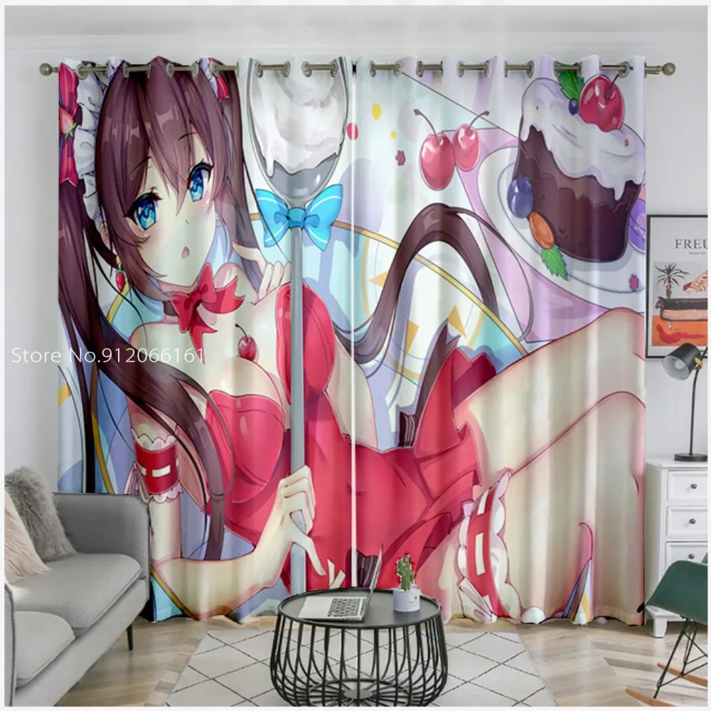 Кольца абсолютной девушки из аниме/Четыре угловых вилки для штор окна плоские