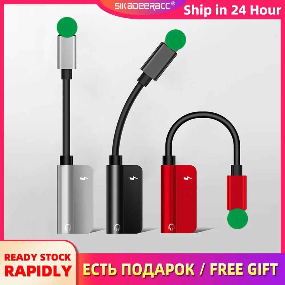 2 в 1 Наушники зарядка Lightning до 3 5 мм Музыкальный Аудио Адаптер сплиттер конвертер