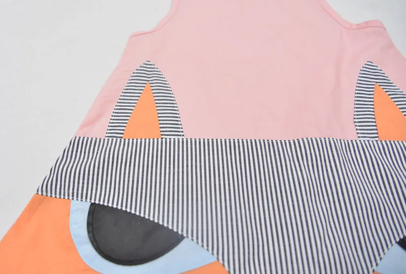 Kids Girls Dresses Cartoon Fox Baby Summer Cotton Children's Clothing Sleeveless Princess Party Clothes Girl Dress | Детская одежда