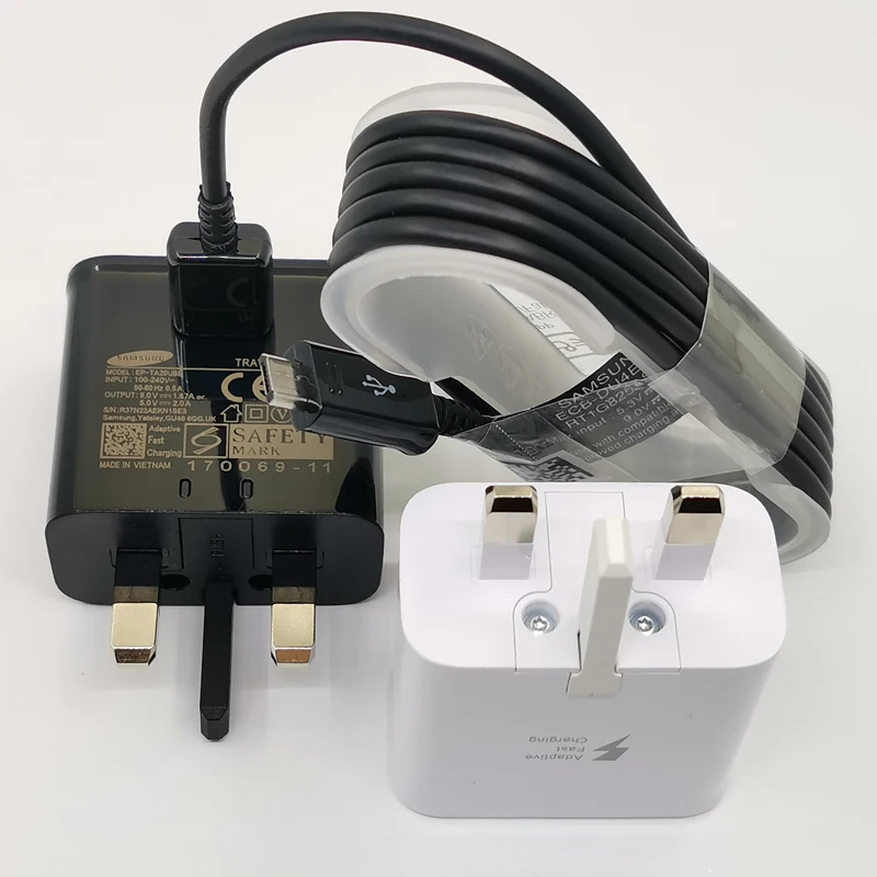 Samsung Fast Charger UK Plug Adapter 9V1.67A Quick Charge 1.5M Micro USB Cable for Galaxy S6 S7 Edge A3 A5 A7 2016 Note 5 4 | Мобильные