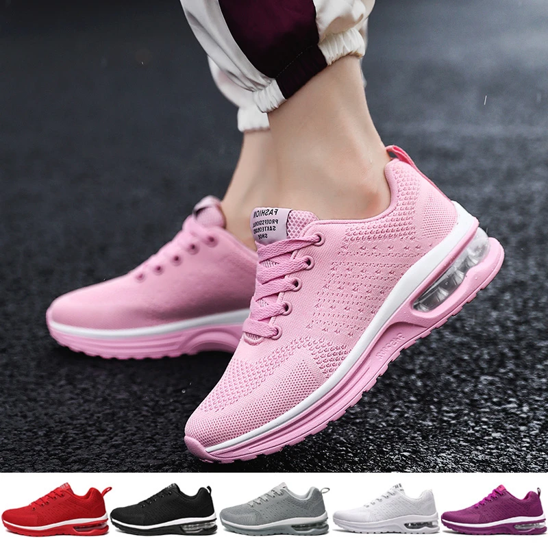 Женские и мужские кроссовки на воздушной подушке модные легкие дышащие мягкие